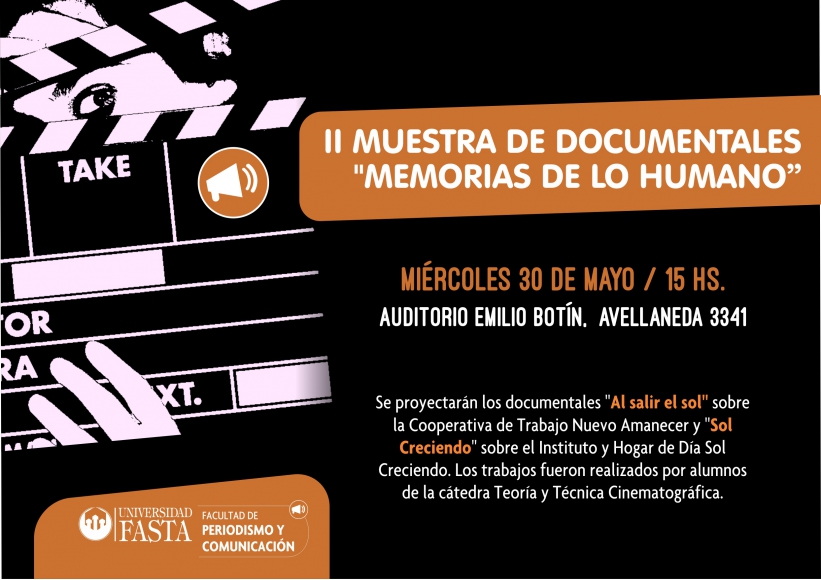 II Muestra de Documentales: "Memorias de lo Humano"