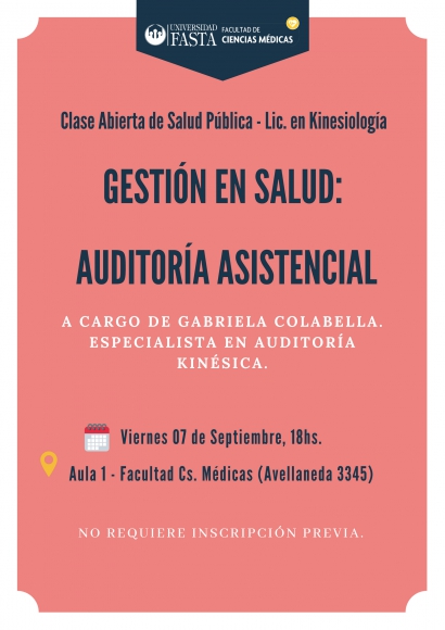 "Gestión en Salud: Auditoría Asistencial"