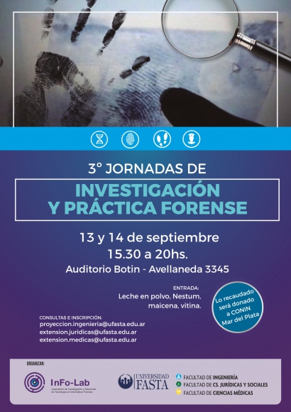 Terceras Jornadas de Investigación y Práctica Forense