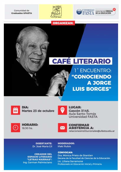 Café Literario "Conociendo a Jorge Luis Borges"