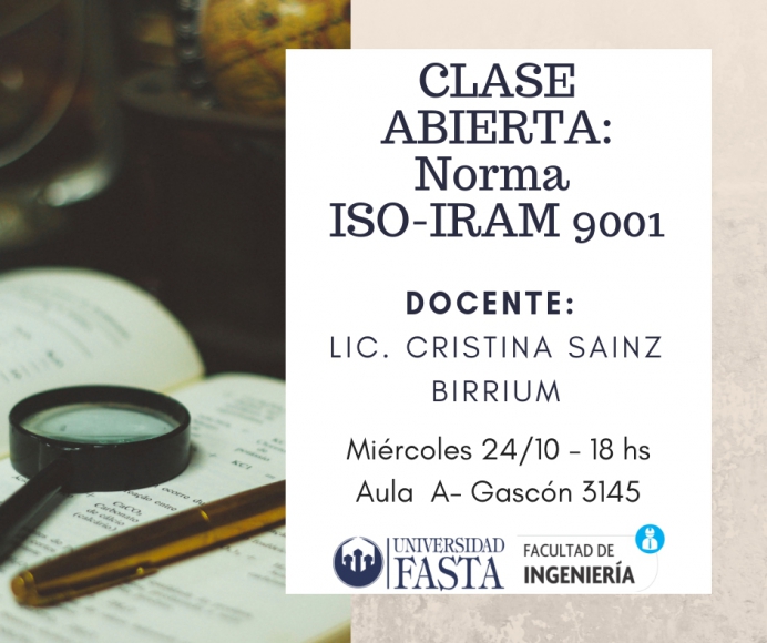 CLASE ABIERTA: Norma ISO-IRAM 9001