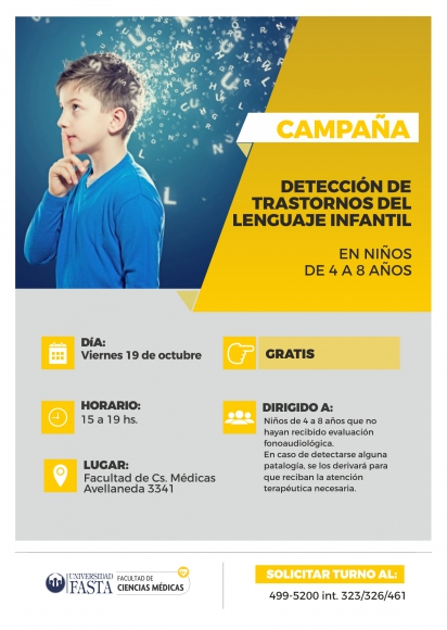 3° Campaña de Detección de Trastornos del Lenguaje para Niños