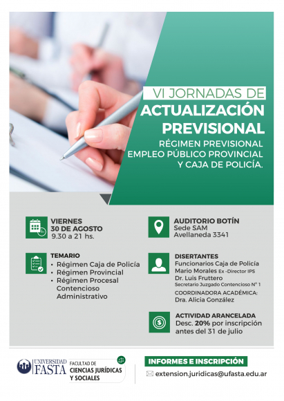 VI Jornadas de Actualización Previsional