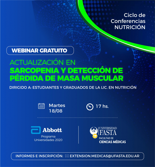 Webinar - Actualización en sarcopenia y detección de pérdida de masa muscular