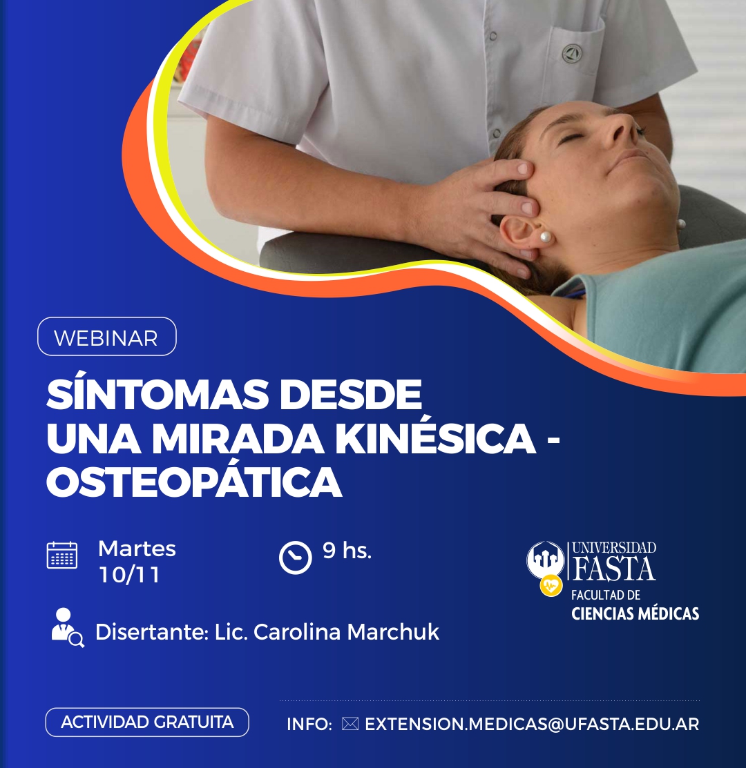 Webinar: Síntomas desde una mirada Kinésica - Osteopática.