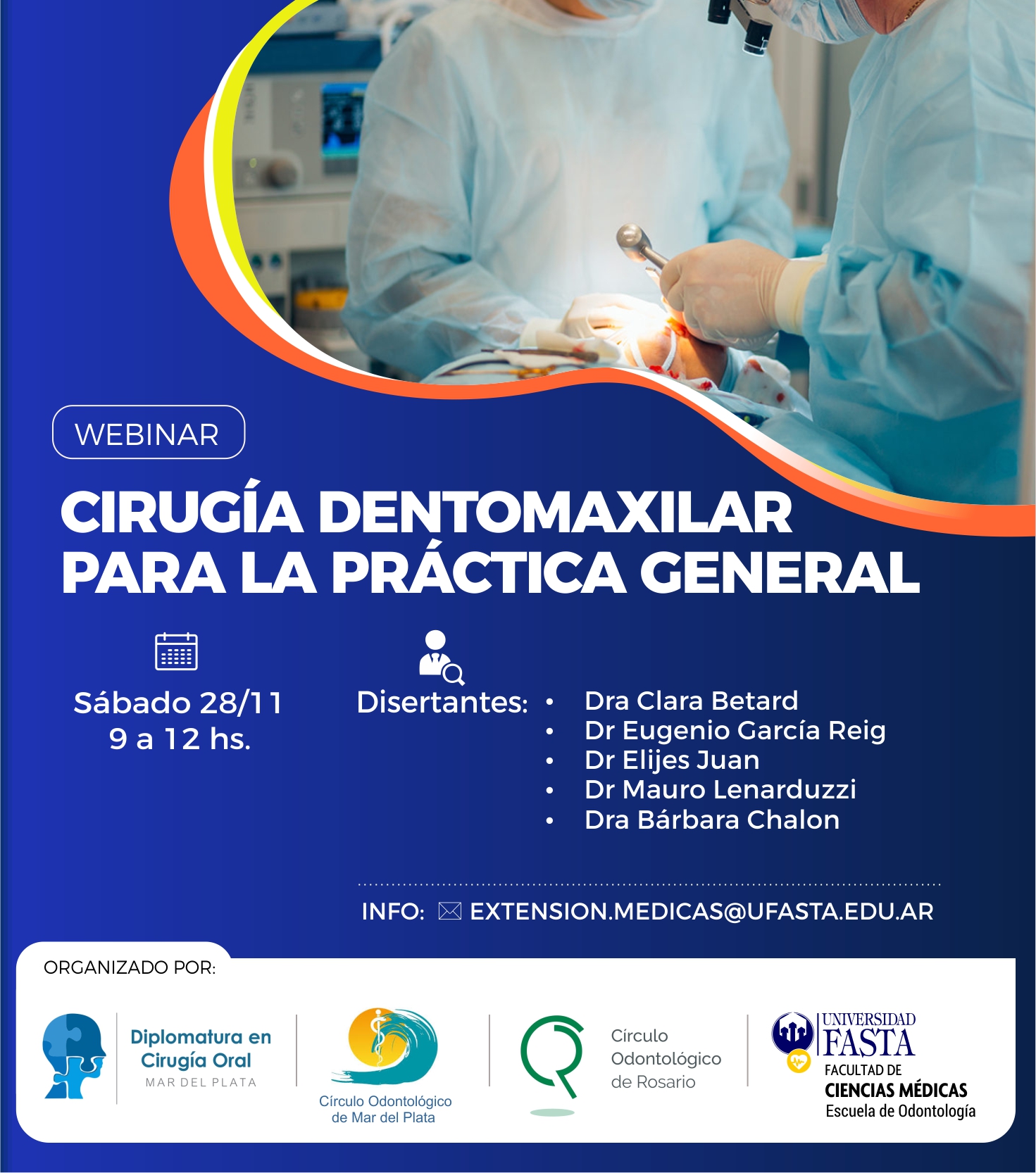 Webinar GRATUITO - Cirugía dentomaxilar para la práctica general.