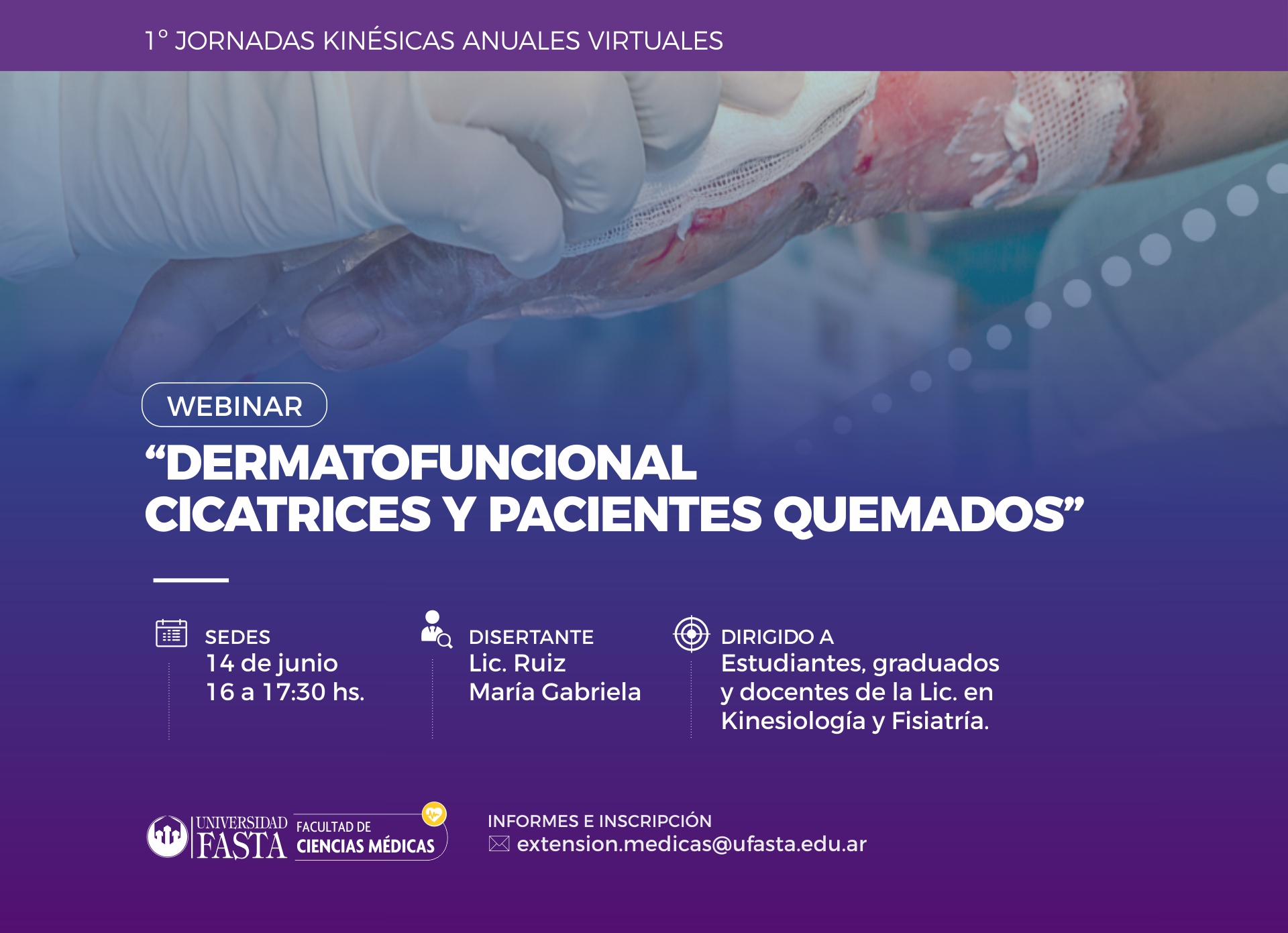 WEBINAR - Dermatofuncional, cicatrices y pacientes quemados