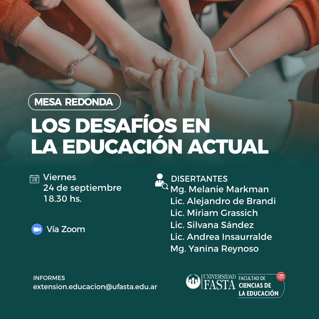 Mesa Redonda: Los Desafíos en la Educación Actual