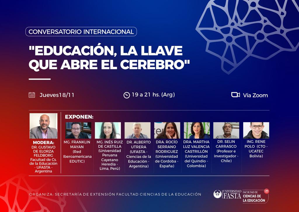 Conversatorio Internacional: Educación, la Llave que Abre el Cerebro.