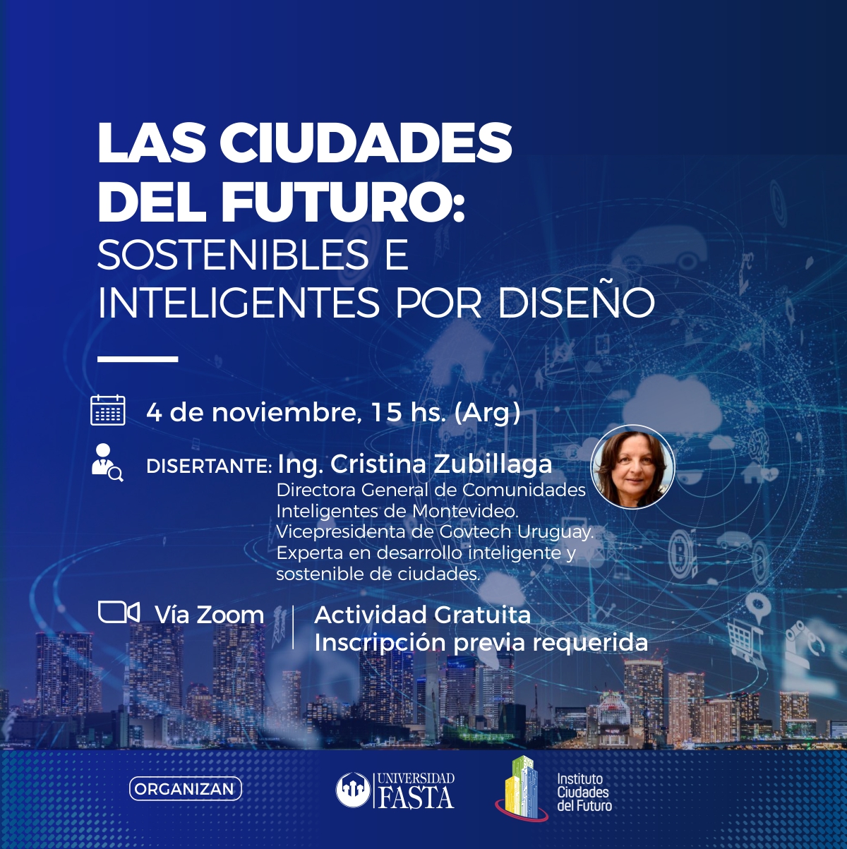 Webinar Las ciudades del futuro: sostenibles e inteligentes por diseño