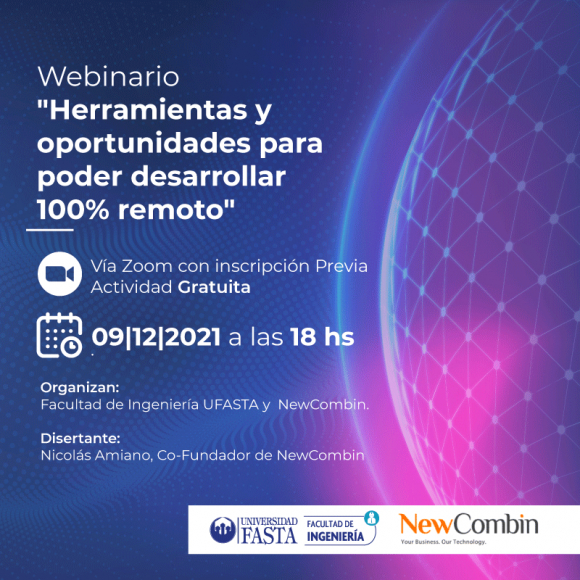 WEBINARIO - Herramientas y oportunidades para poder desarrollar 100% remoto