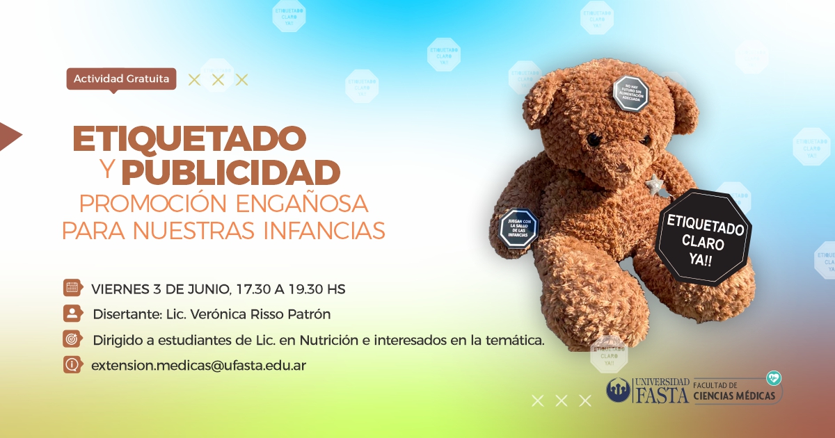 JORNADA VIRTUAL "Etiquetado y publicidad, promoción engañosa para nuestras infancias"