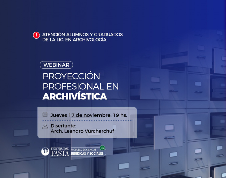 Webinar "Proyección profesional en Archivística"