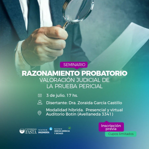 SEMINARIO - Razonamiento probatorio. Valoración judicial de la prueba pericial.