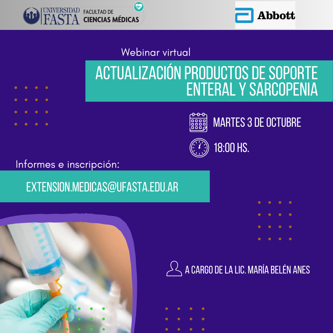 Webinar - Actualización Productos de Soporte Enteral y Sarcopenia
