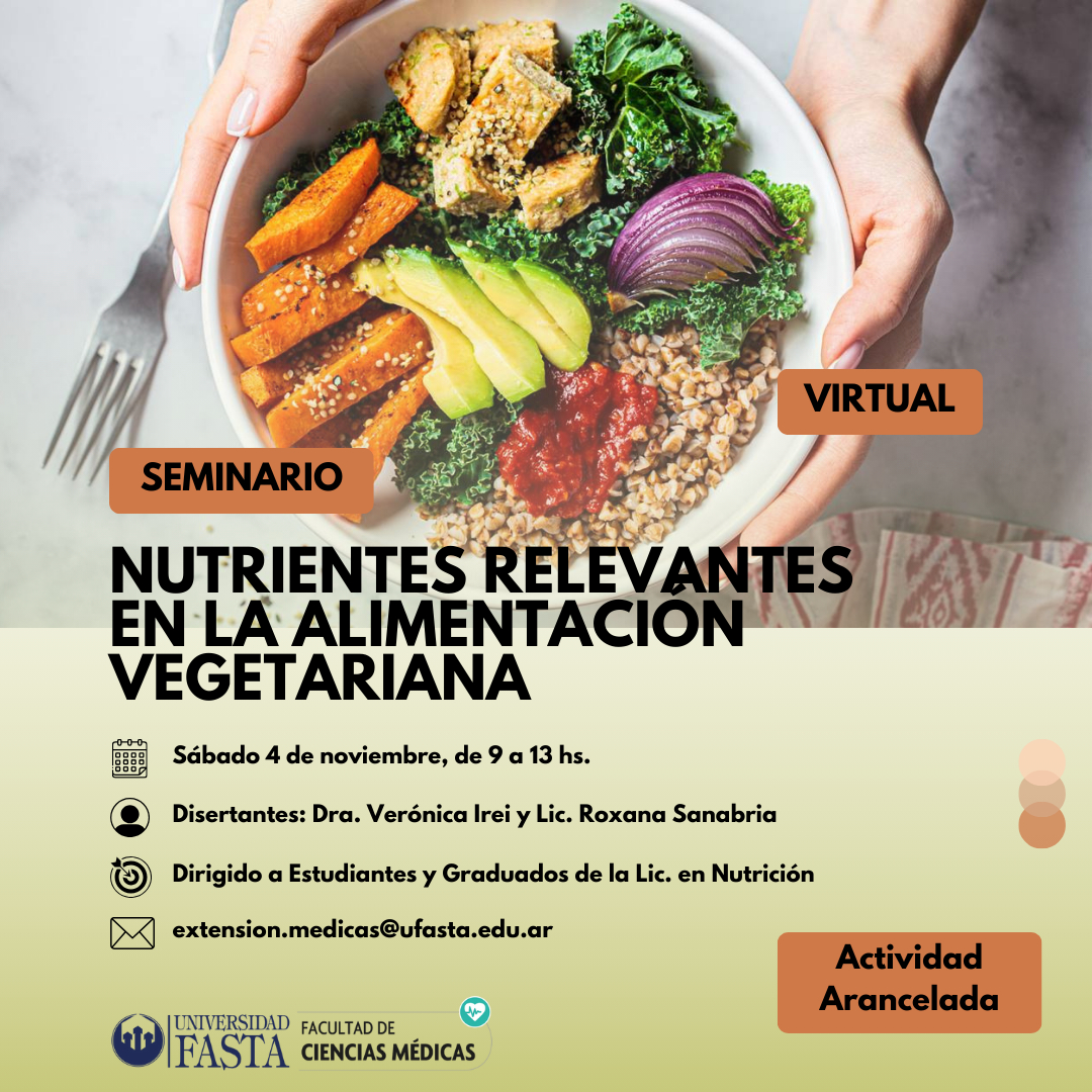 Seminario "Nutrientes relevantes en la Alimentación Vegetariana"