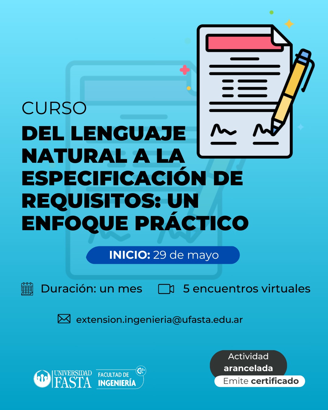 Curso: Del Lenguaje Natural a la Especificación de Requisitos: un enfoque práctico