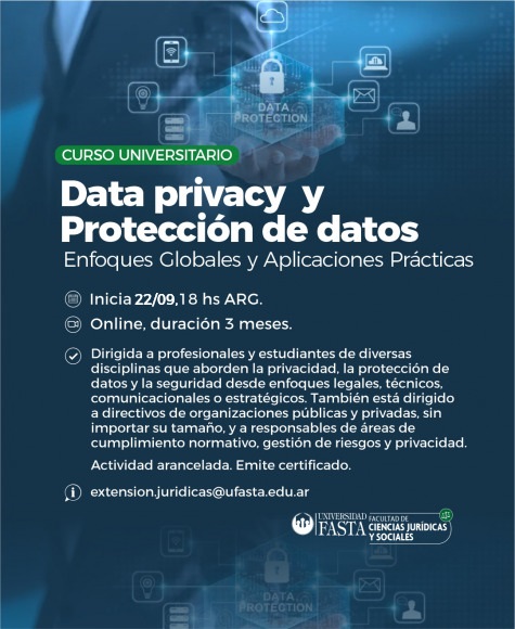 Curso Universitario en Data Privacy y Protección de Datos. Enfoques Globales y Aplicaciones Prácticas.