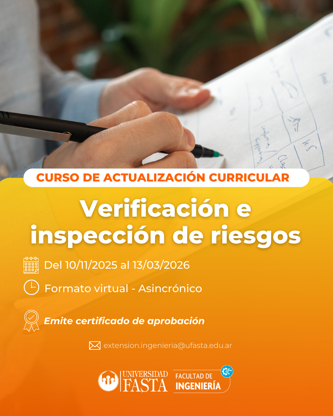 Curso de Actualización Curricular - Verificación e Inspección de Riesgos