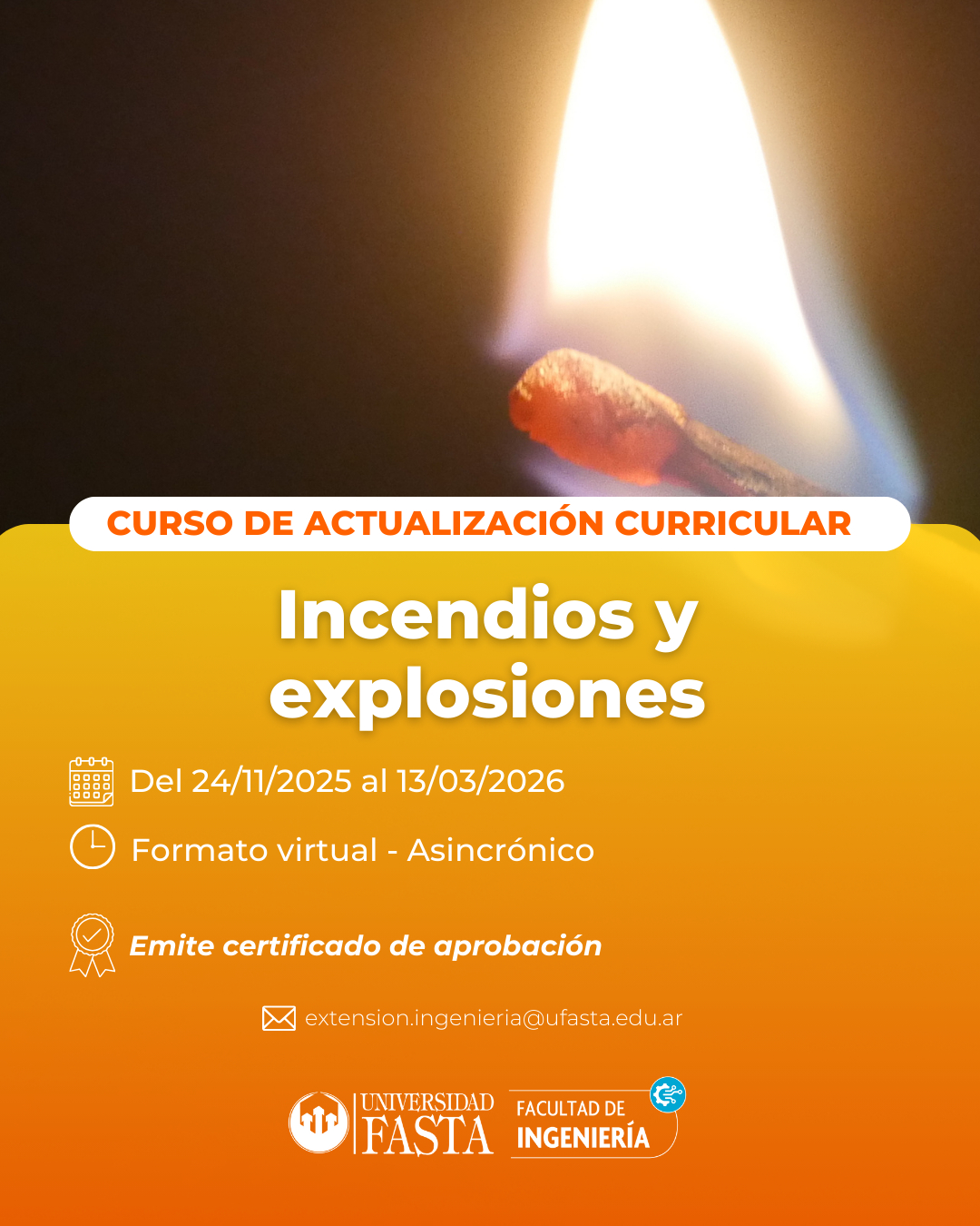 Curso de Actualización Curricular - Incendios y Explosiones
