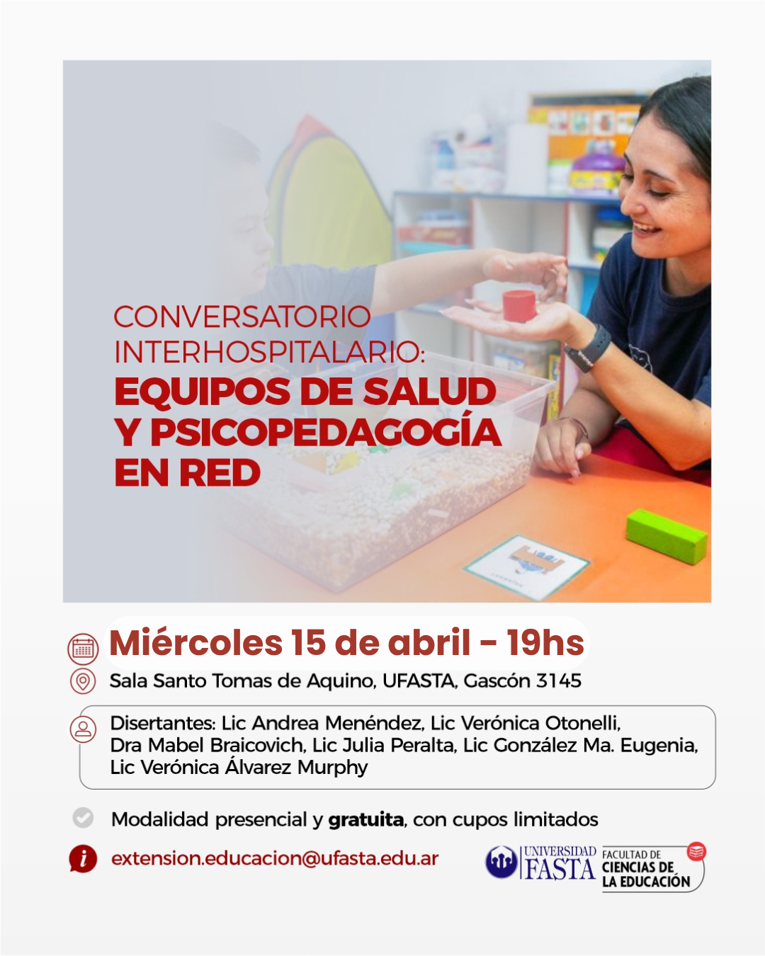 Conversatorio Interhospitalario: Equipos de Salud y Psicopedagogía en Red