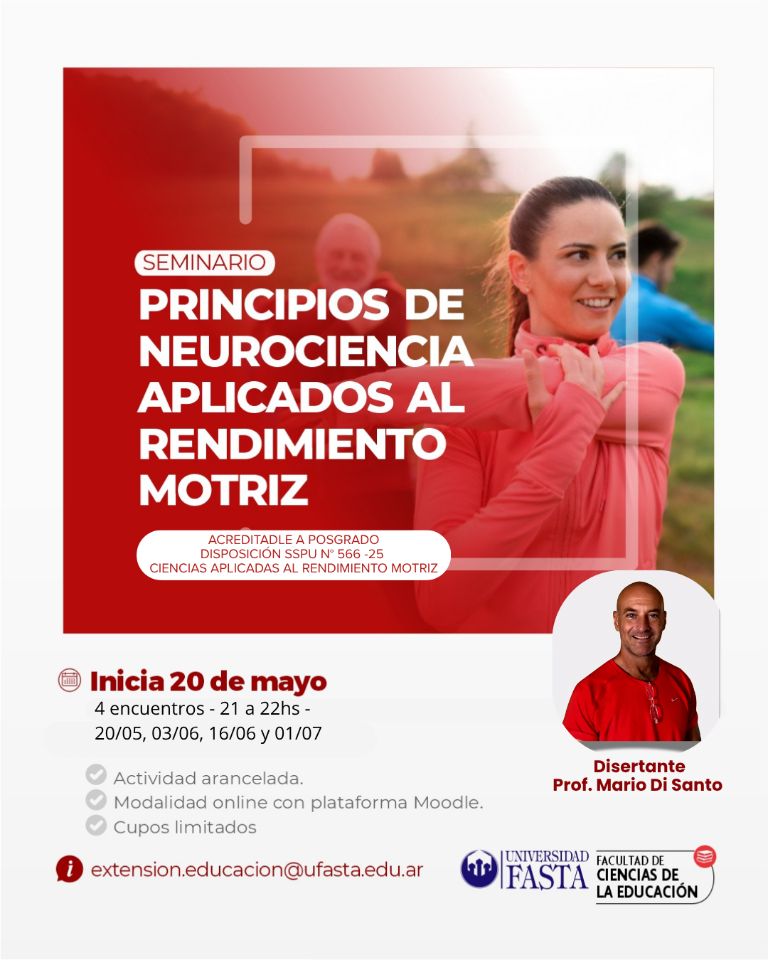 Seminario sobre Principios de Neurociencia Aplicados al Rendimiento Motriz