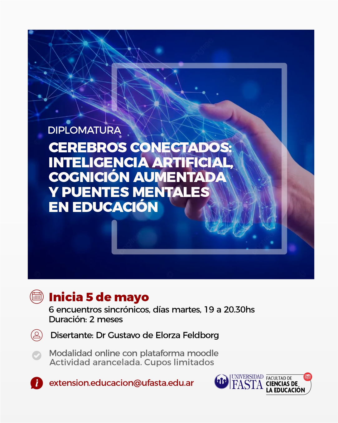 Diplomatura Cerebros Conectados: Inteligencia Artificial, Cognición Aumentada y Puentes Mentales en Educación