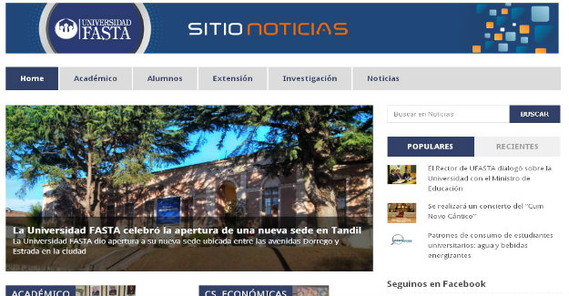 sitio de noticias