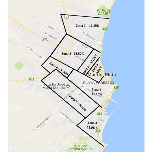 Cuadro 4 - Mapa de zonas